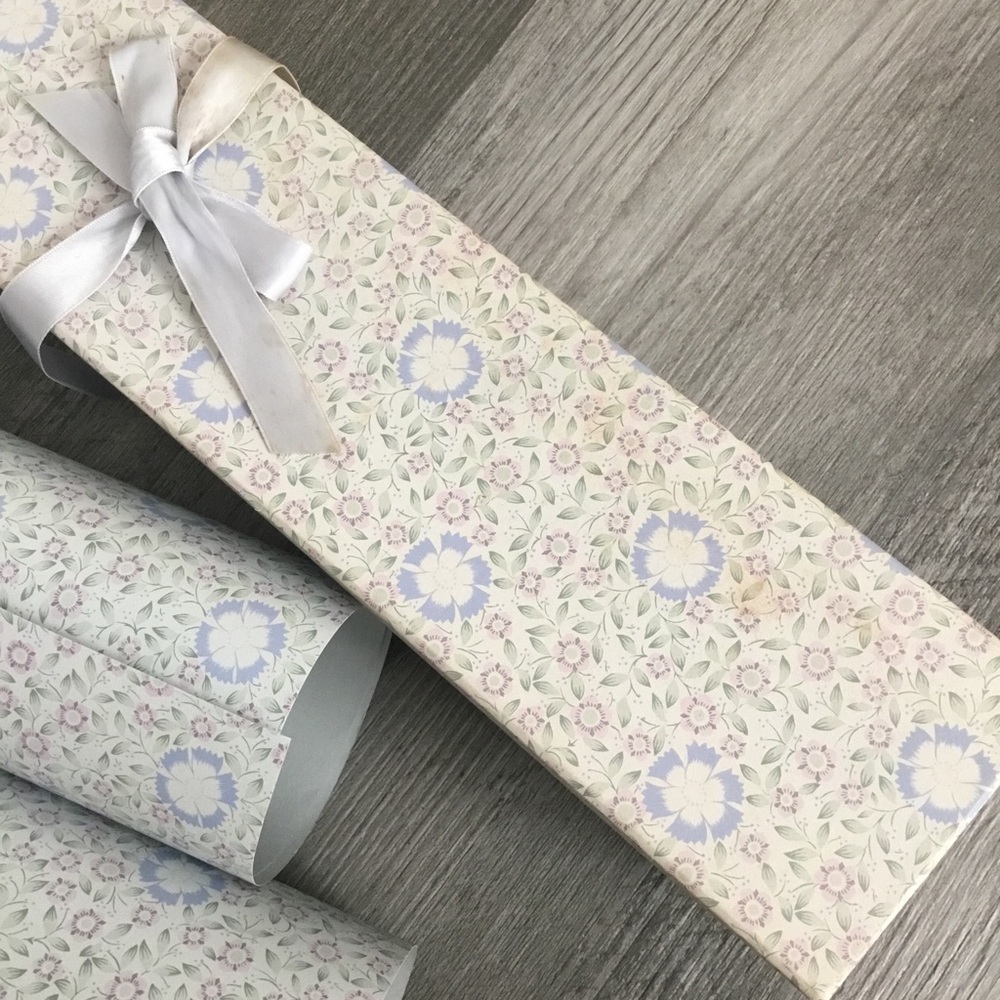 ✨Vintage Scented Blue Floral Drawer Liner Paper in Box - Picture 4 of 8